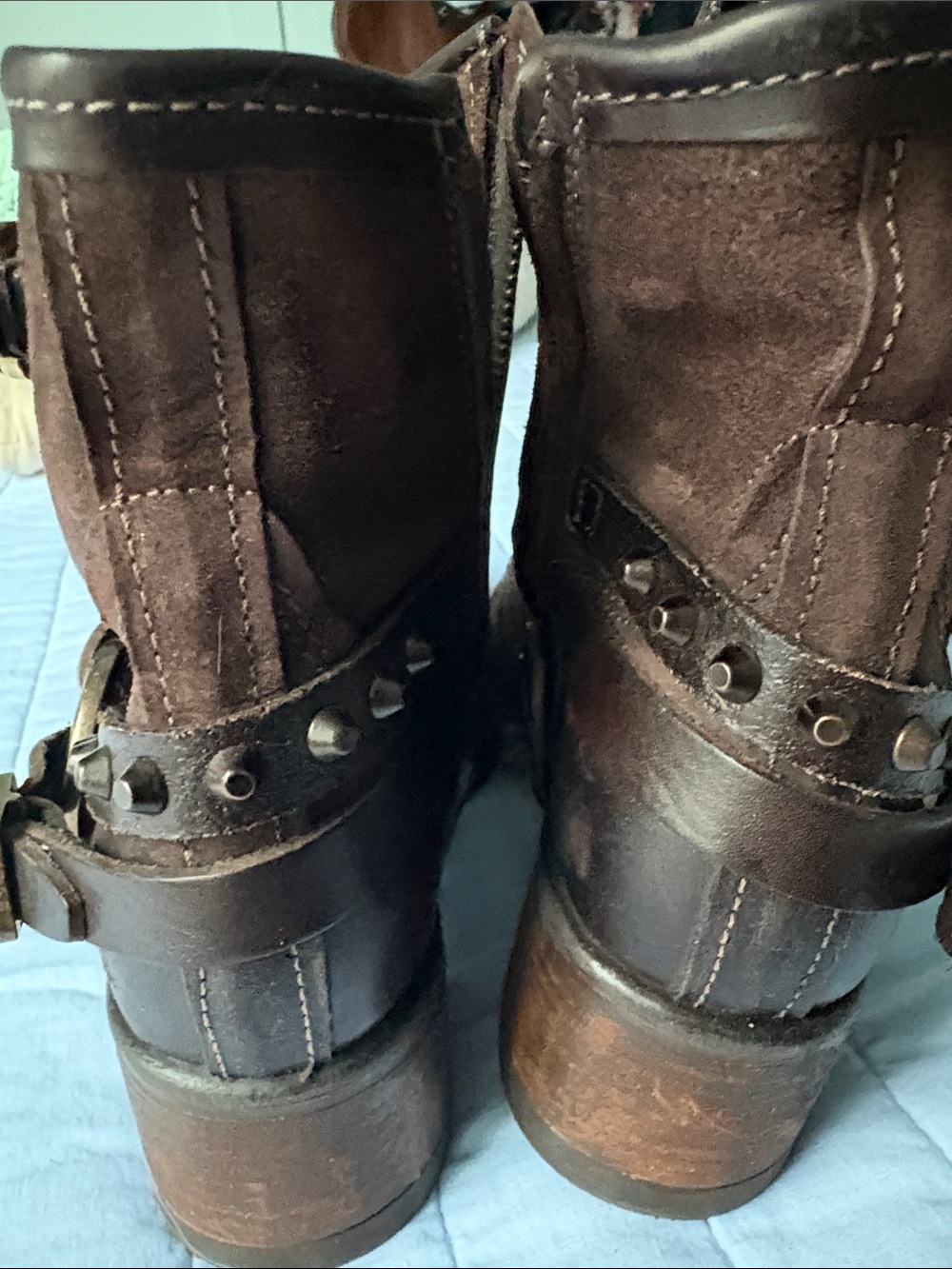 A.S. 98 Carter Brushed Mocha Leather Harness Ankle Boot - Women (37) - Picture 7 of 9